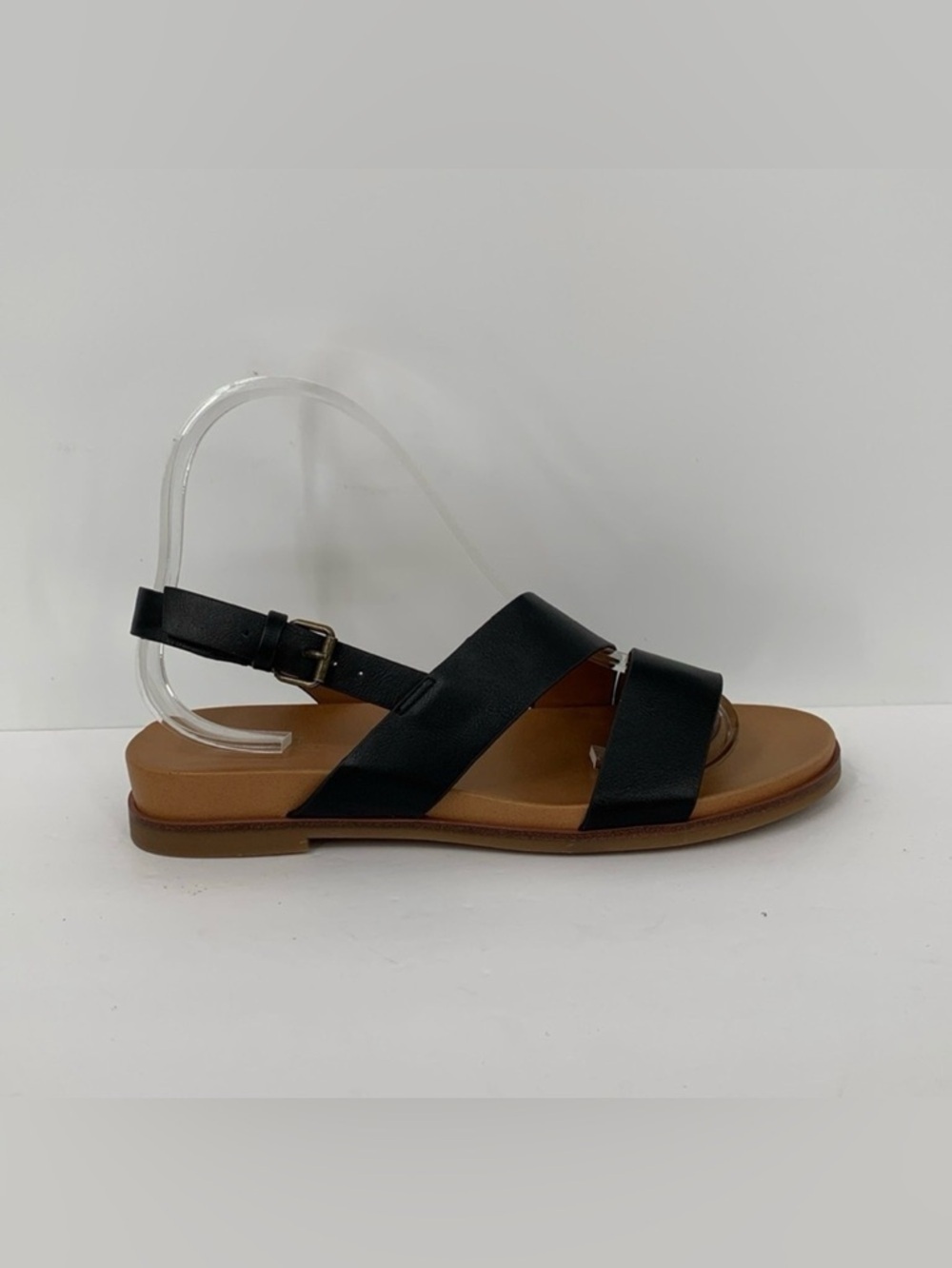 Market & Spruce Carlla Asymmetric sandal shoe black strappy flat StitchFix new 7